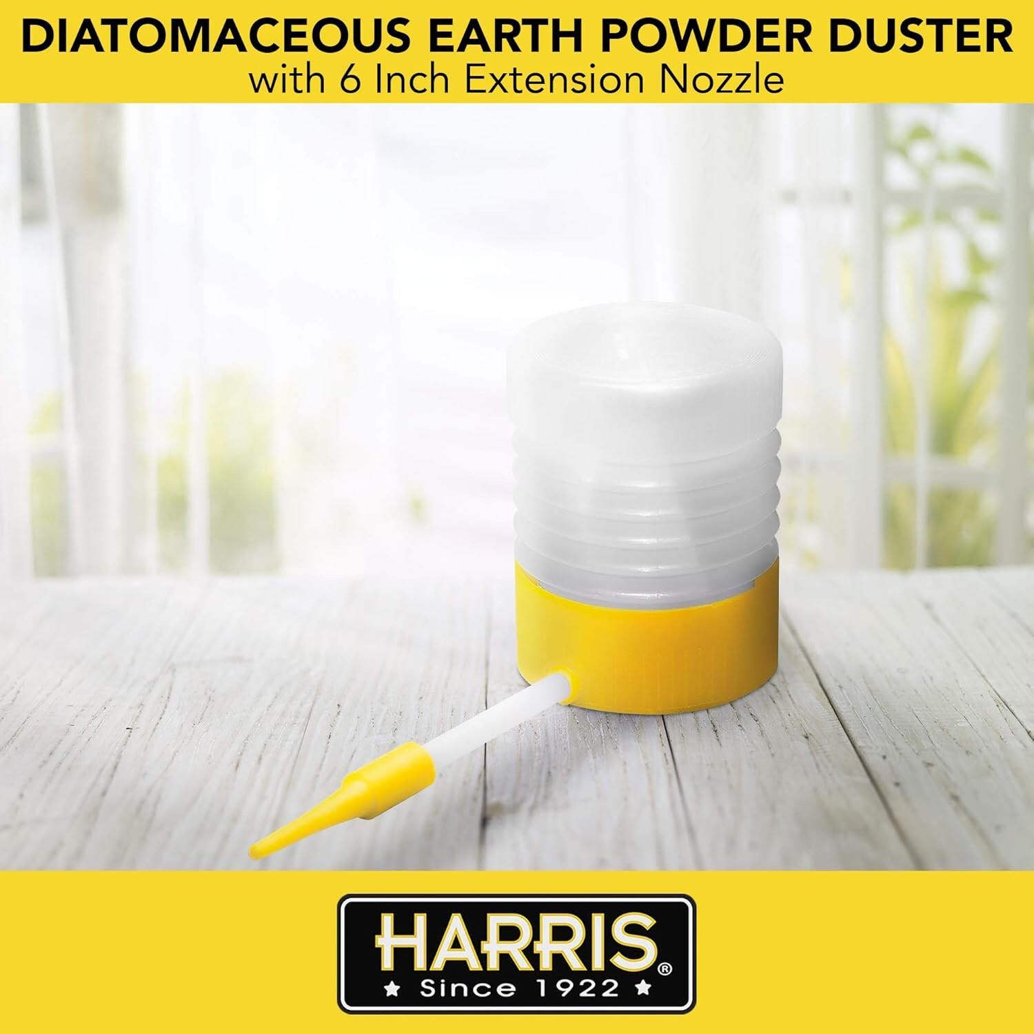 Lightweight Indoor/Outdoor Diatomaceous Earth Duster with Extendable Handle