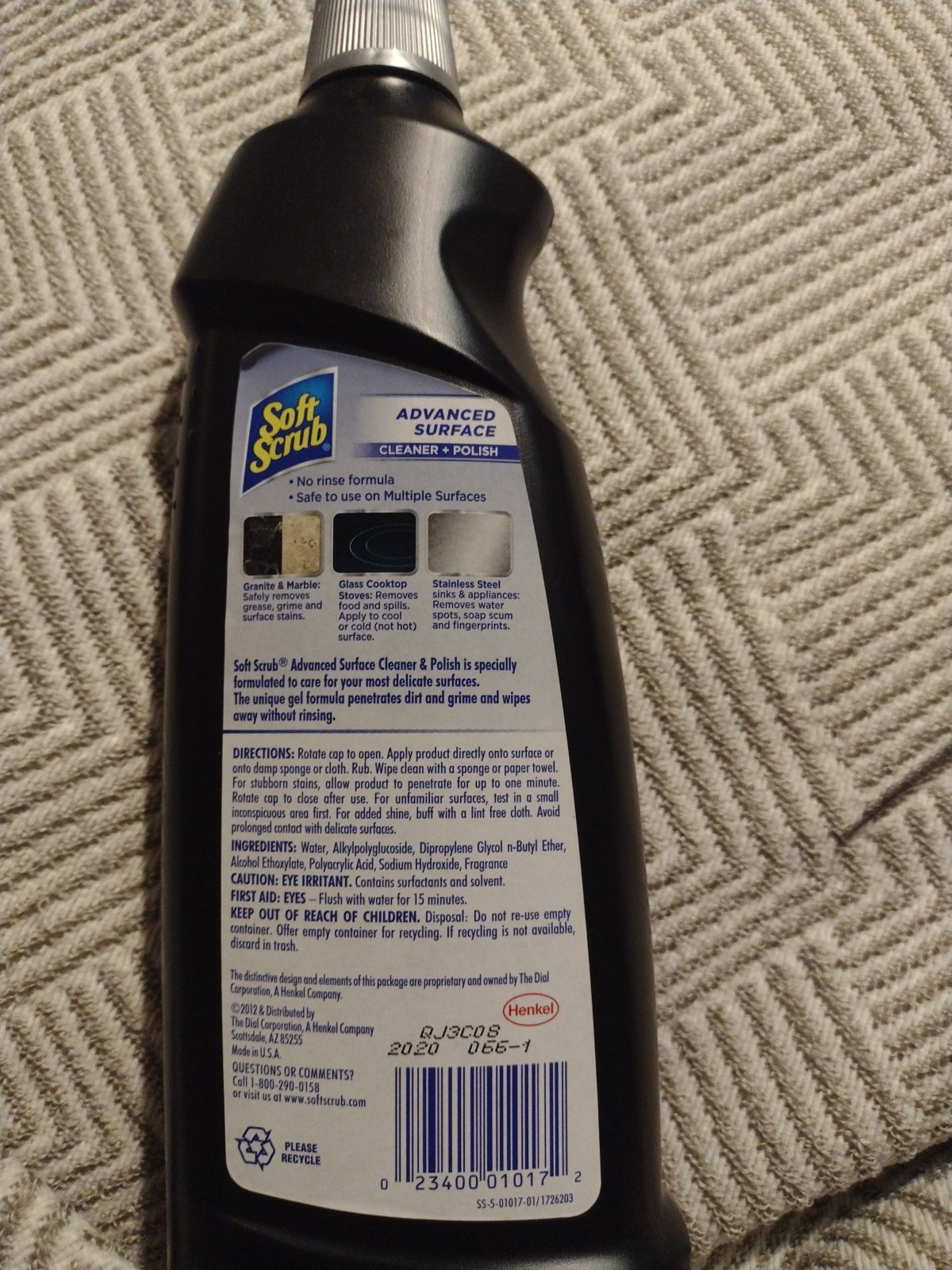 SOFT SCRUB Gel Advanced Surface Cleaner + Polish 20 fl oz Full Discontinued
