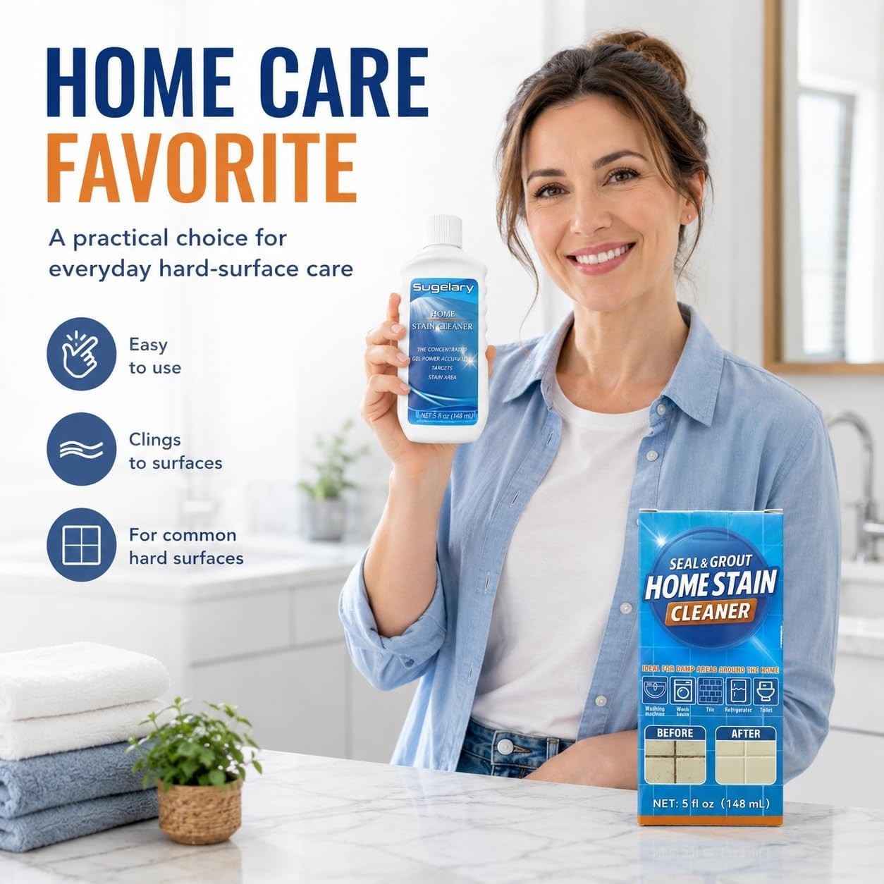 5 Fl Oz Mold Stain Cleaning Gel – Powerful All-Purpose Household Cleaner
