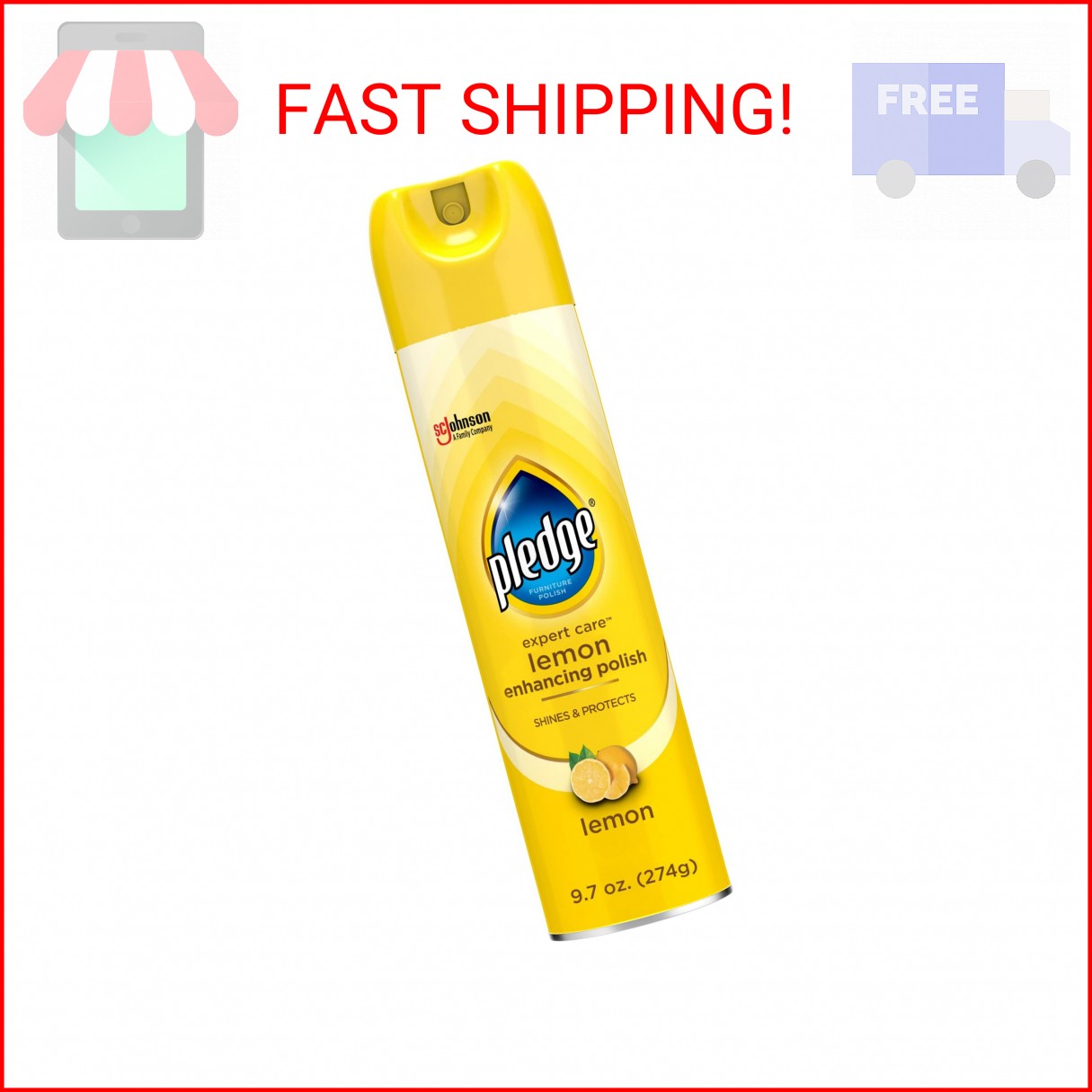 Pledge Enhancing Polish Spray, Wood Furniture & Stainless Steel Polish, Remove D