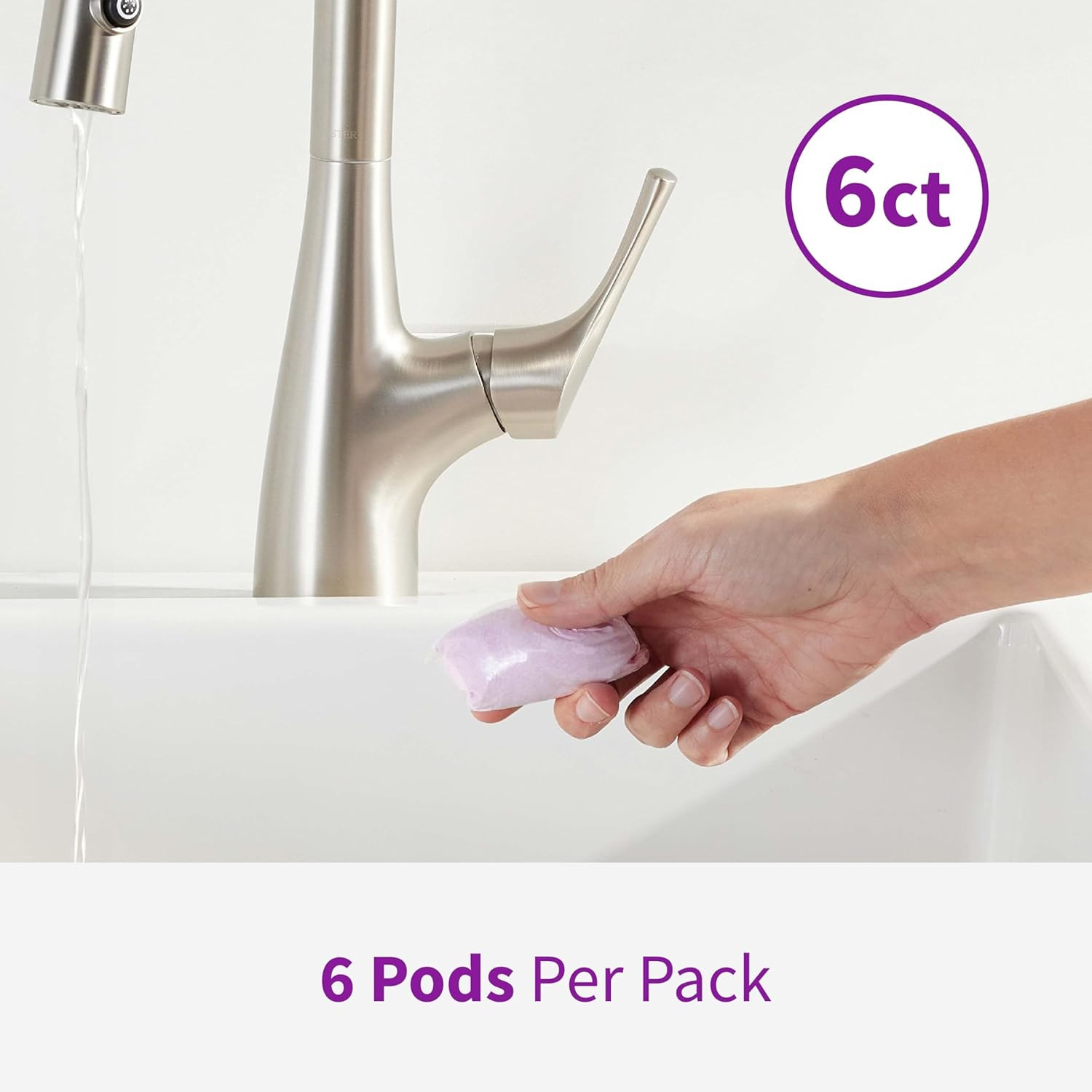 Disposal Cleaner, 6 Pods, Lavender-Scented Disposal and Pipe Cleaner Pods with B