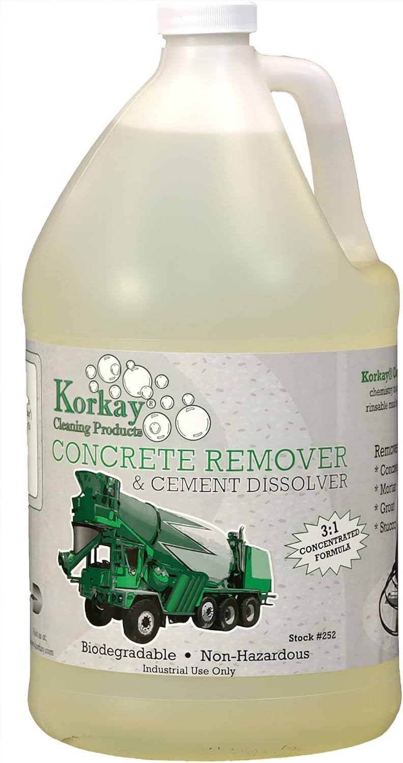 Heavy-Duty Concrete Remover & Cement Dissolver – 1 Gallon Eco-Friendly Formula