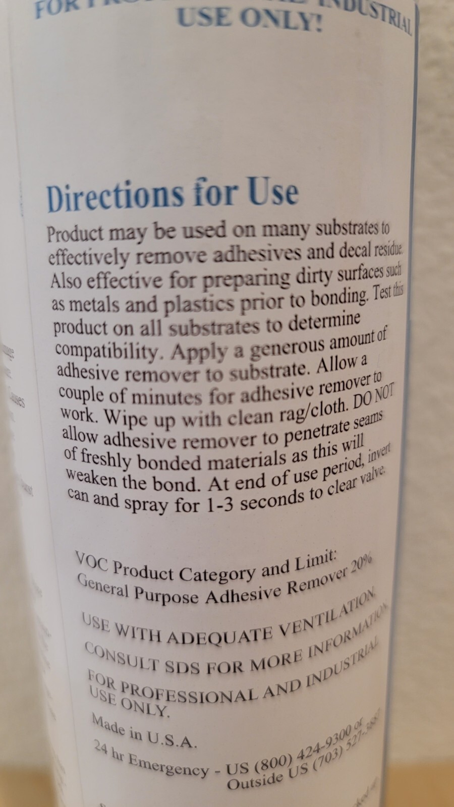 TensorGrip S101 Citrus Cleaner Adhesive Remover, 22 Oz Can
