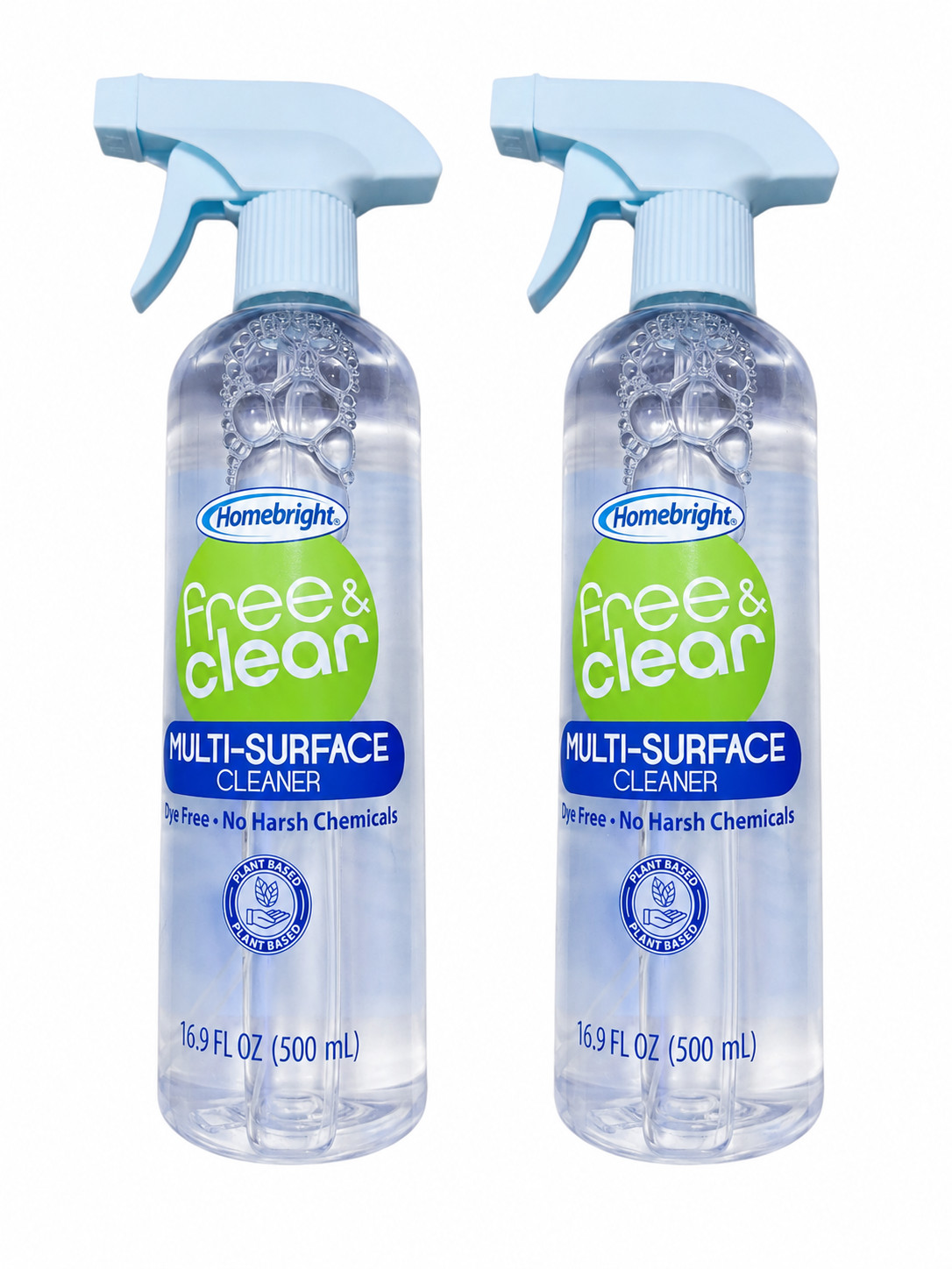 The Homebright Multi-Surface Cleaner 2 Pack is a plant-based cleaning