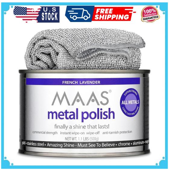 Maas International Metal Polish Can 1.1 Pound Long-lasting Strong Protection