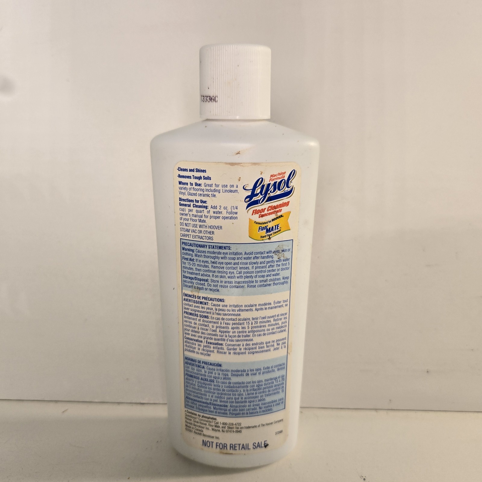Hoover Lysol Floor Cleaning Floormate Concentrate Floor Mate Cleaner Vtg 8oz NEW