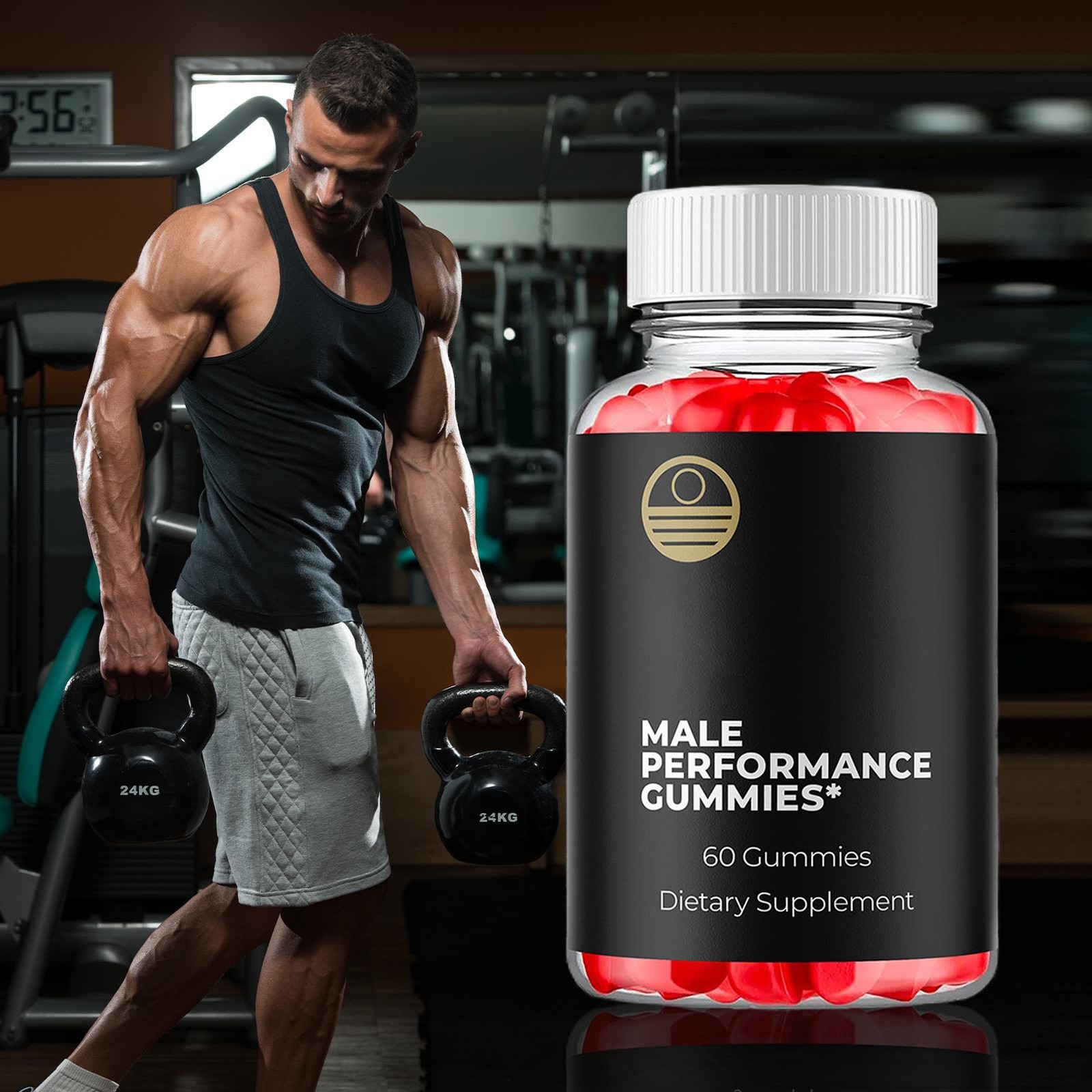 (1 Pack) Balance Blends Advanced Male Support Supplement BalanceBlends 60 Gummys