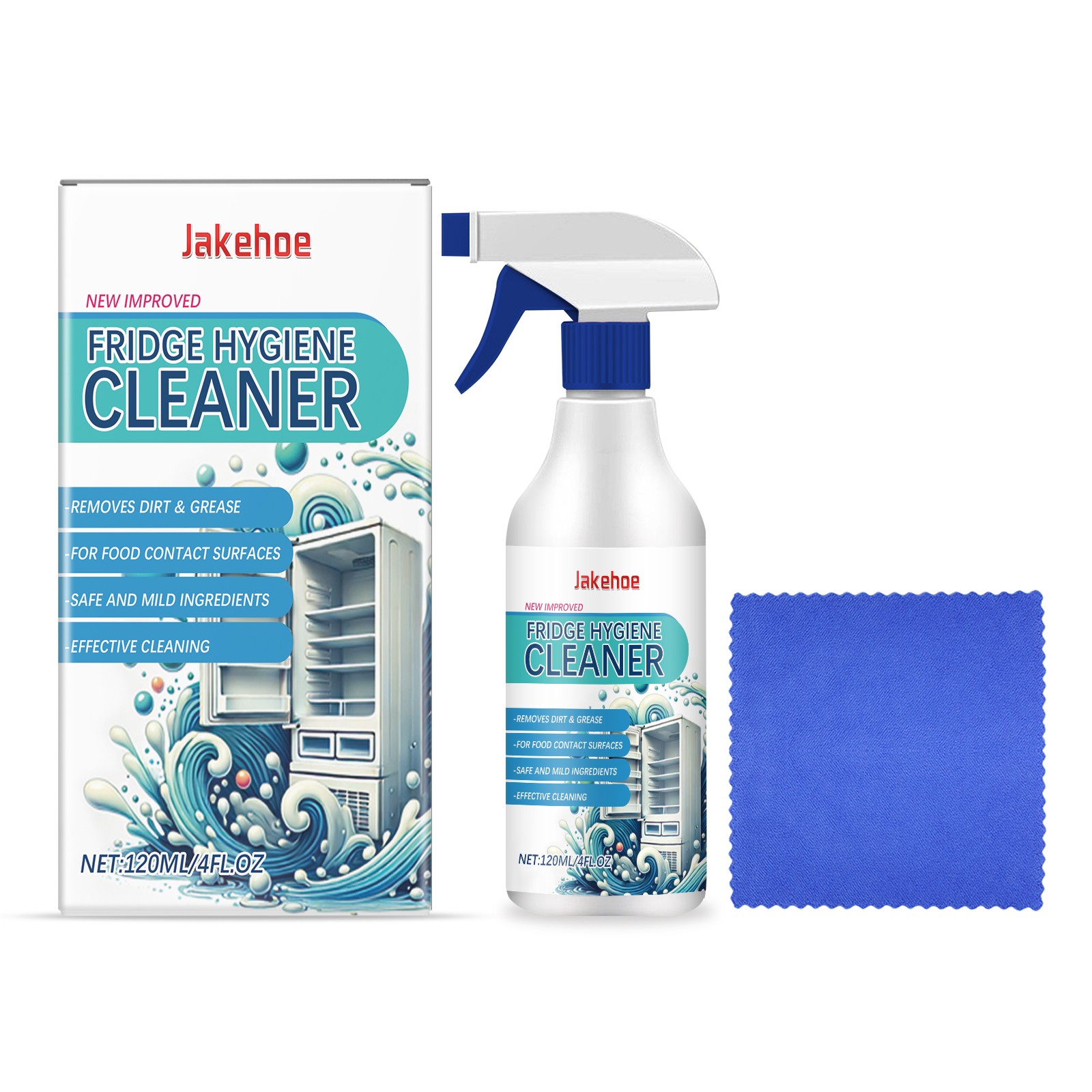 Refrigerator Cleaner Spray Deep Cleaning Deodorizing for Fridge & Freezer