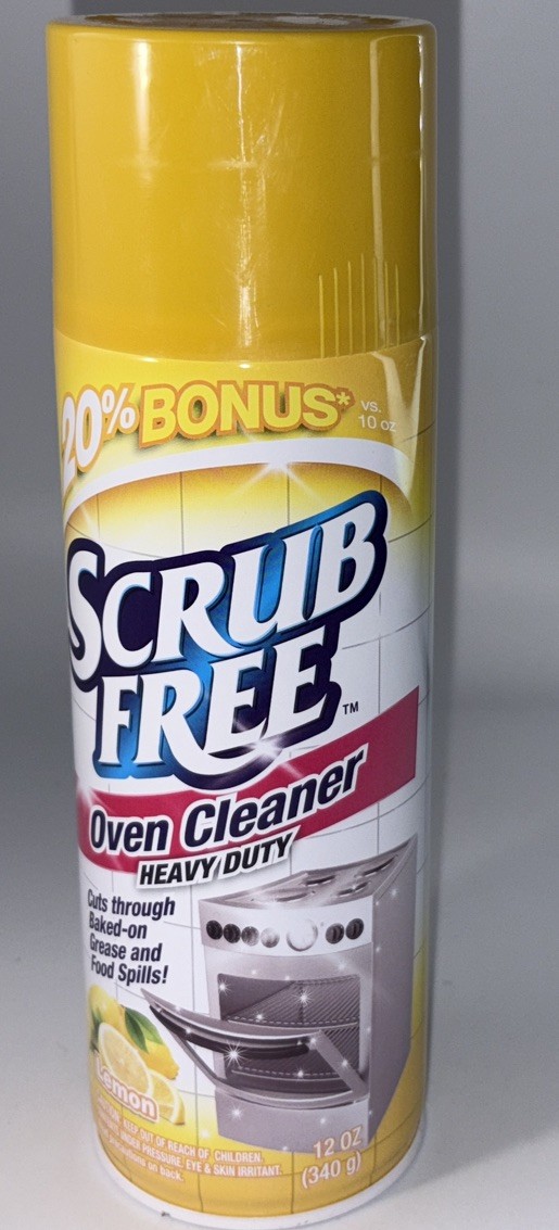 Scrub Free OVEN CLEANER Heavy Duty-Cuts Thru Grease/Food Spills-Lemon Scent 12oz