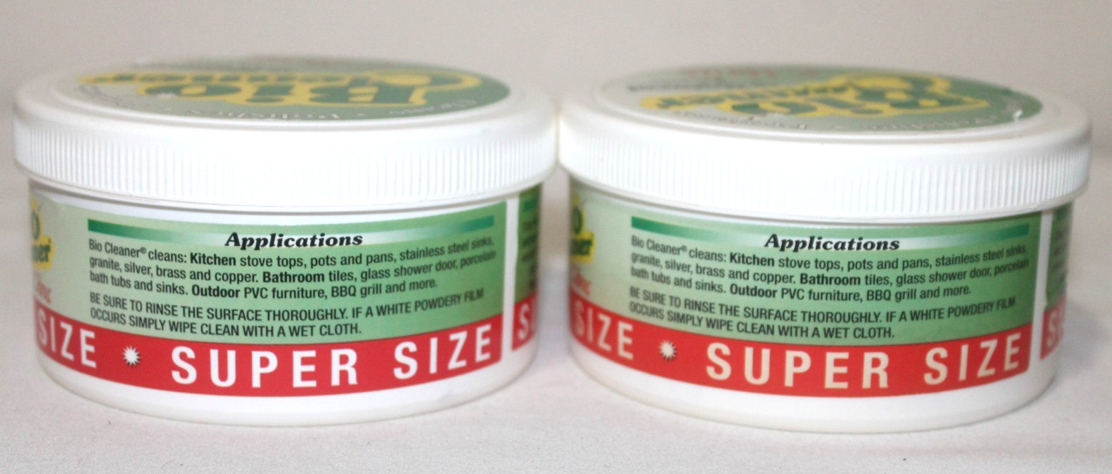 2 X Bio Cleaner Citrus All Natural Multi Purpose Clay Super Size 17.5 Oz Each