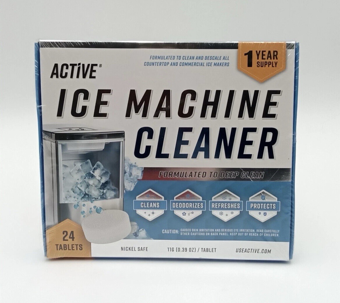 Ice Machine Cleaner Maker Descaler – 24 Clean Tablets Compatible