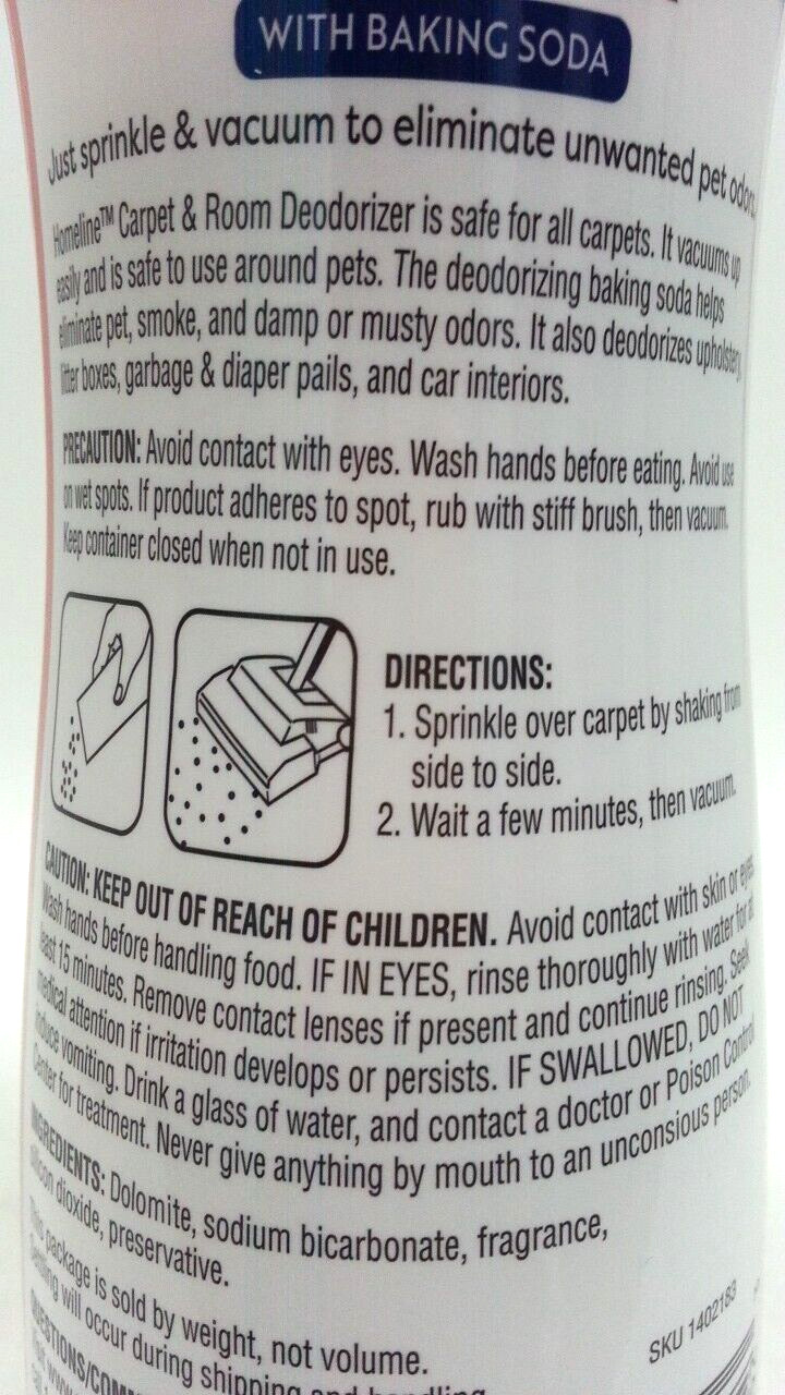 ( Lot 3 ) H.Line Pet Odor Carpet & Room Deodorizer with Baking Soda 21 oz Each