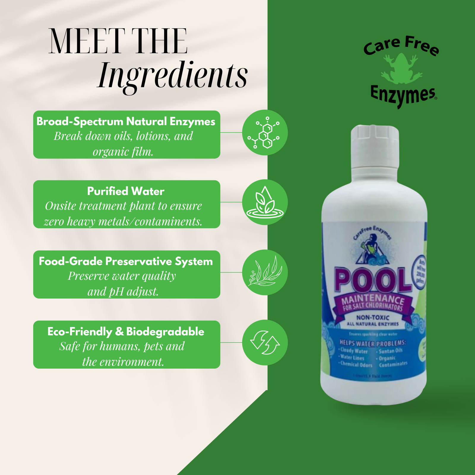 Weekly Enzyme Treatment for Salt Water Pools | Protects Salt Cell | Pool Mainten