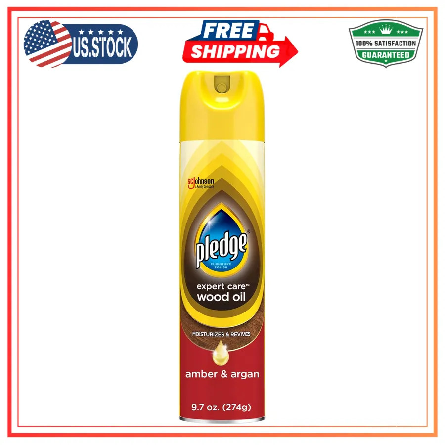 Pledge Moisturizing Wood Oil Furniture Conditioner & Dusting Spray 3 Pack 9.7oz