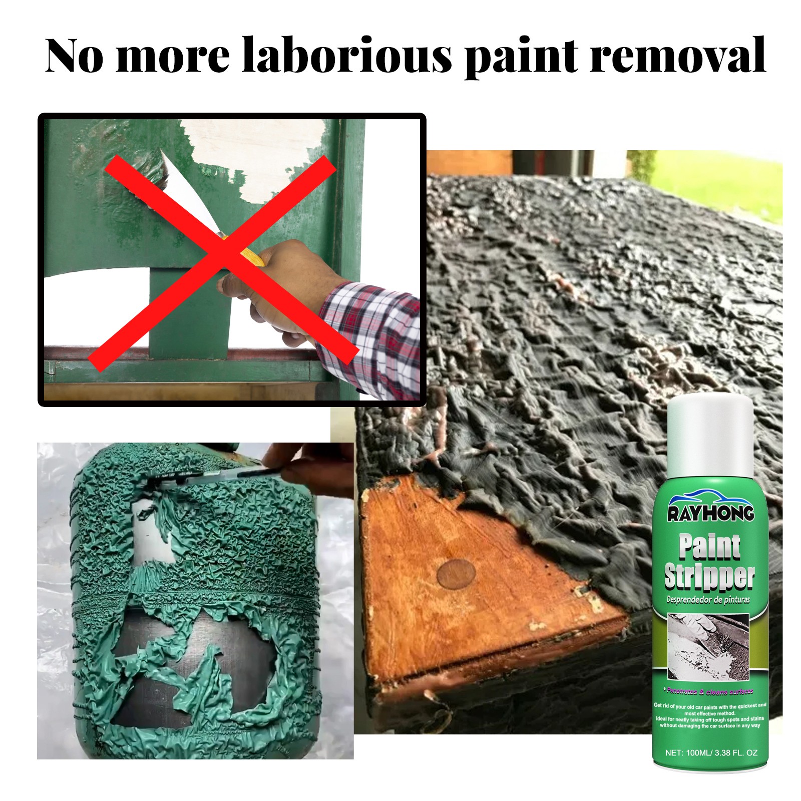 Stripping Paint Remover – Auto Wheel Metal Surface Non Trace Cleaning 🚗