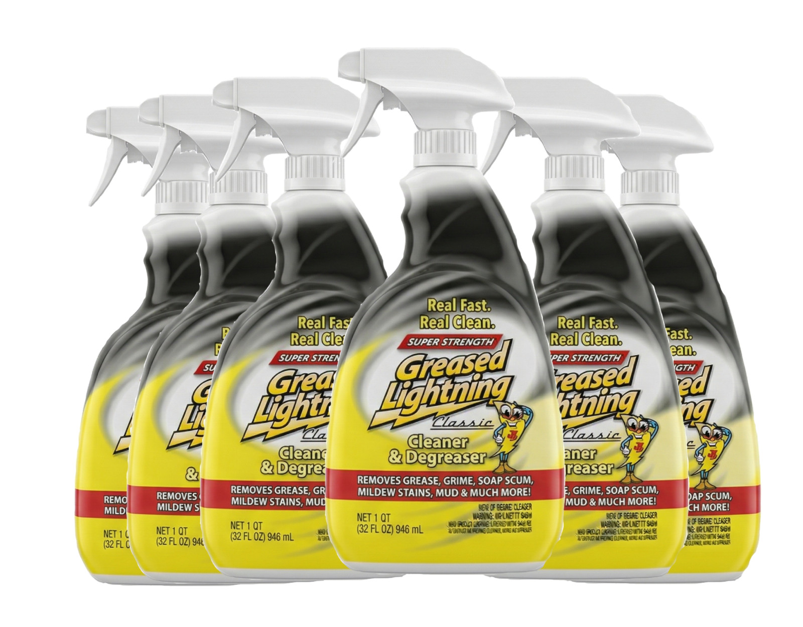 Greased Lightning Cleaner & Degreaser – 32 oz Trigger Spray 6 Pack