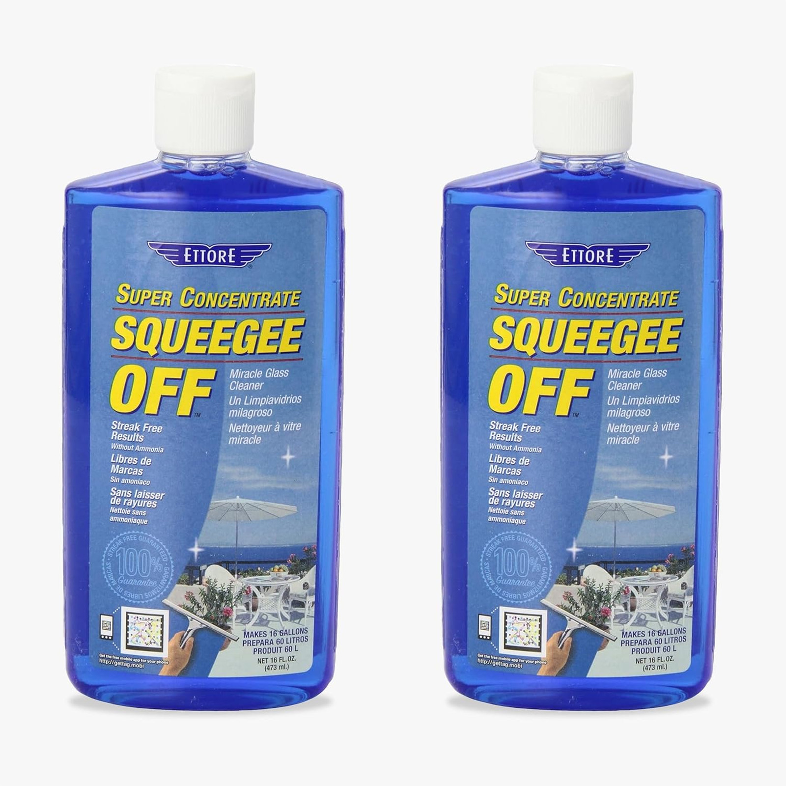 Window Cleaning Soap, Biodegradable Ammonia Free, 16 Fl Oz Pack of 2