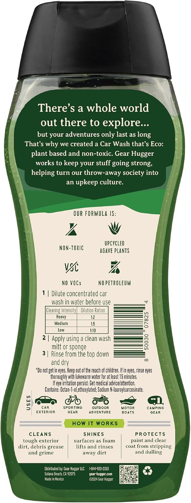 Car Wash Soap (16 Oz, Pack of 1) – Eco-Friendly Car Cleaner, Biodegradable Car W