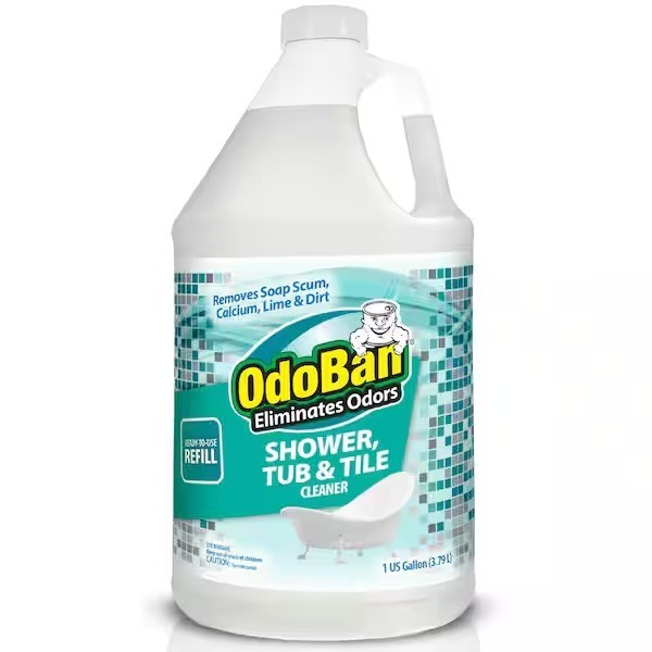 OdoBan 1 Gal. Shower Tub &Tile Cleaner Refill (Ready-To-Use) Powerful Bathroom