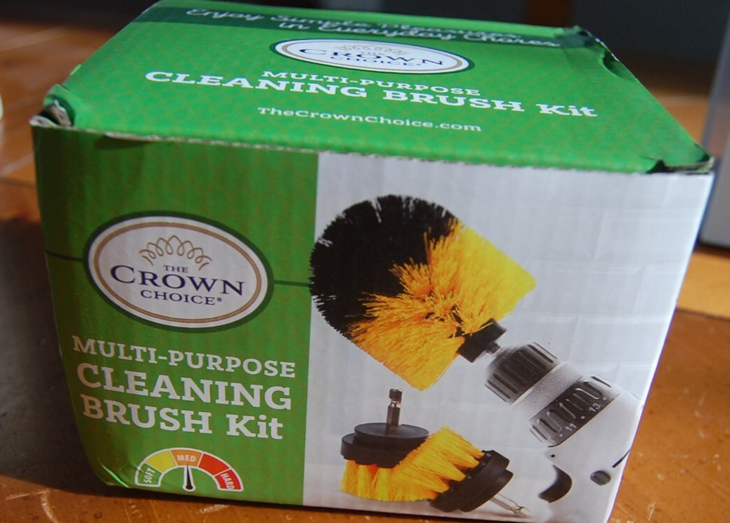 Yellow Bristle Medium Stiffness Drill Brush Set-3 pack Assorted Drill Brush Kit