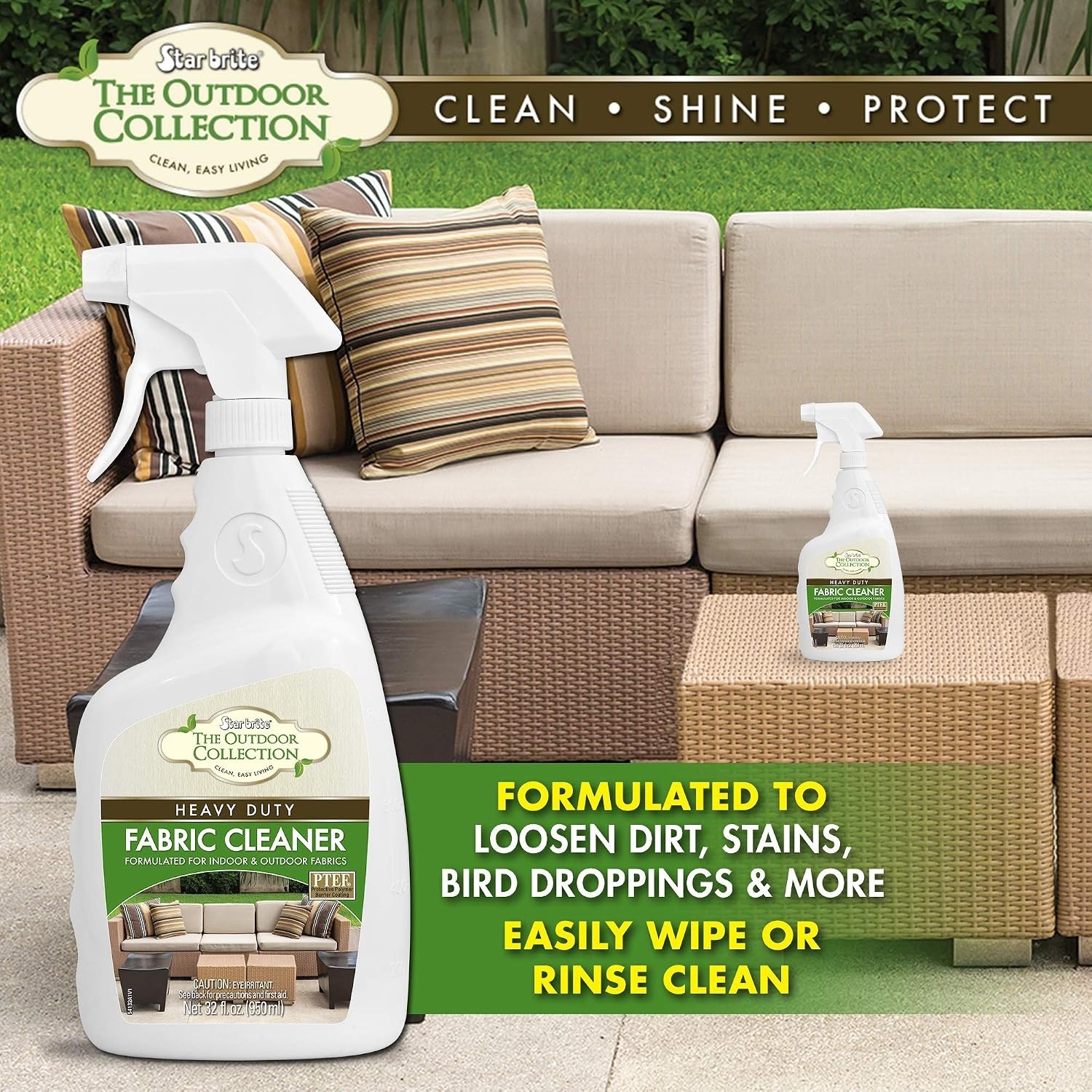 32 OZ Outdoor Collection Fabric Cleaner – UV Protectant Spray for All Fabrics