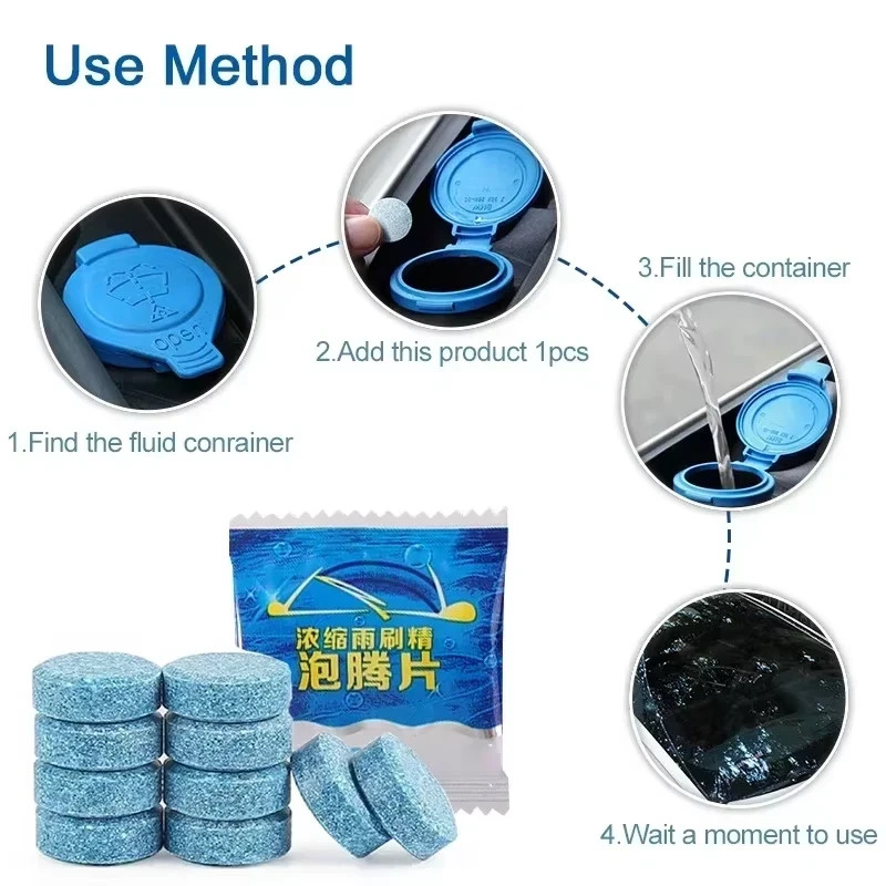 Compact Windshield Washer Tablets – Deep Clean Formula