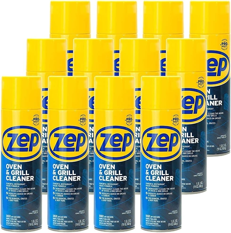 Zep Heavy-Duty Oven & Grill Cleaner 19oz Foam Degreaser ZUOVGR19 Restaurant