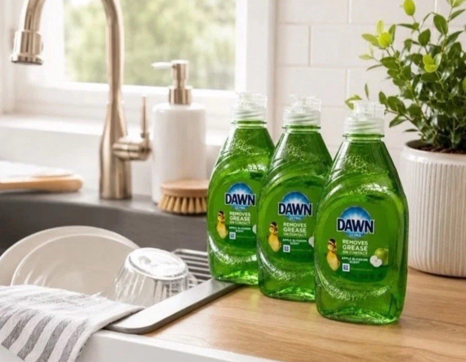Dawn Ultra Removes Grease Dishwashing Liquid, Apple Blossom, 7.5 fl oz, 12 Pack