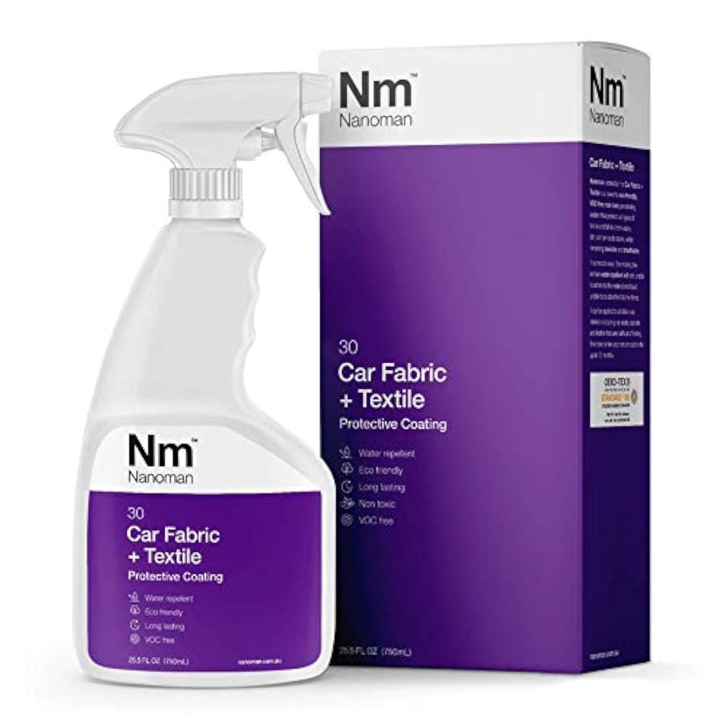 NANOMAN Car Fabric Protector Spray 750ml – Waterproof & Stain Guard for Car S…