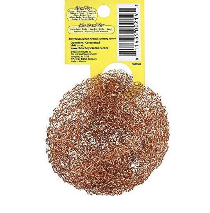 3 Chore Boy Copper Scrubber Scouring Pad 100% Pure Copper New Steel Wool