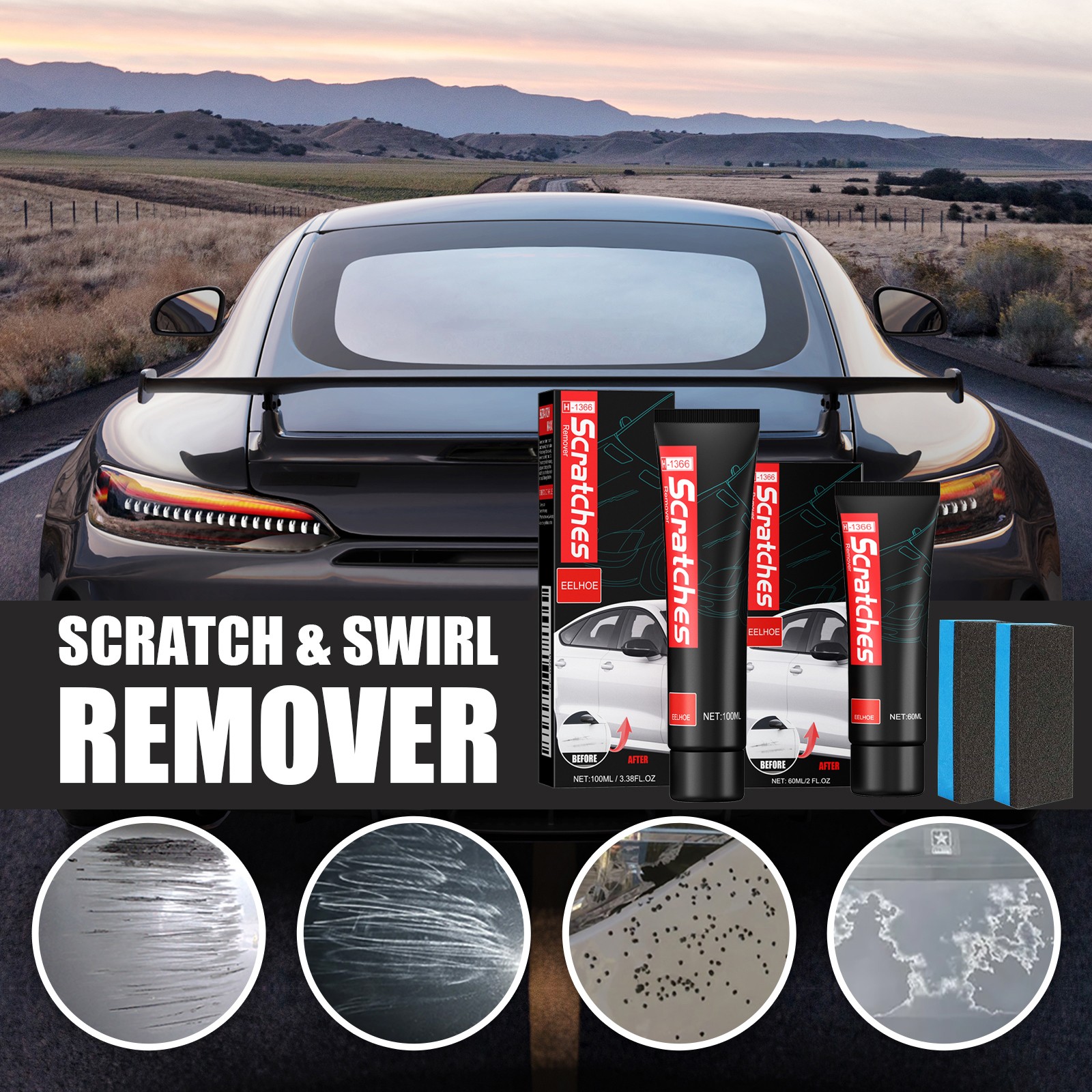 Decontamination Wax Scratches Remover – Paint Cleaning Repair Paste 🚗