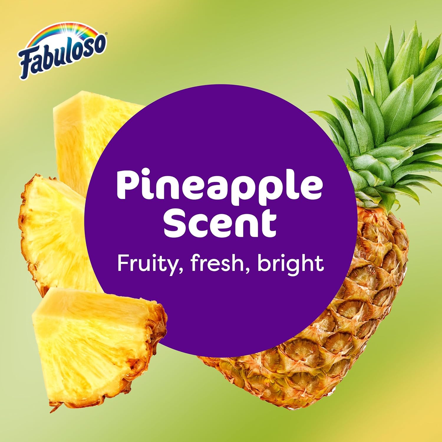 Multi-Purpose Cleaner, 2X Concentrated Formula, Floor Cleaner, Pineapple Scent,