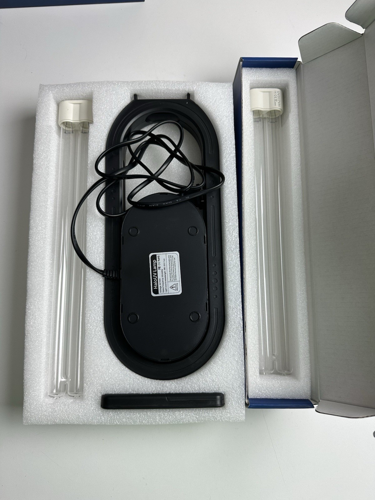 Swissker HaloUV by Swissklip Home Disinfection Device With Remote And Extra Bulb