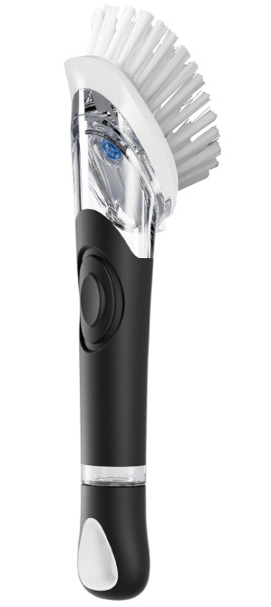 OXO Good Grips Soap Dispensing Dish Scrub Brush, Cleaning Brush for Kitchen