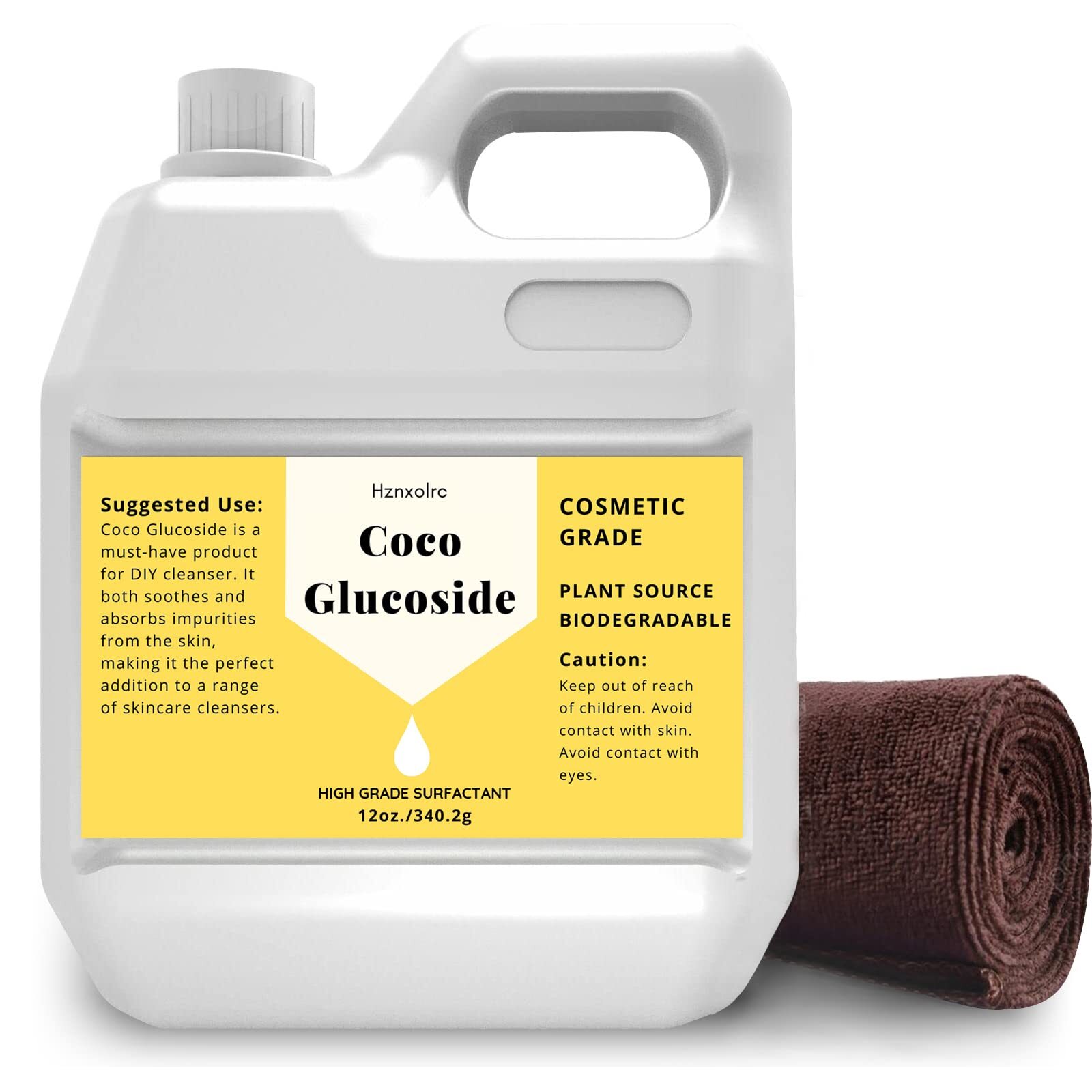 Hznxolrc 12 oz Coco Glucoside Surfactant – Natural Foaming Cleanser – Plant D…