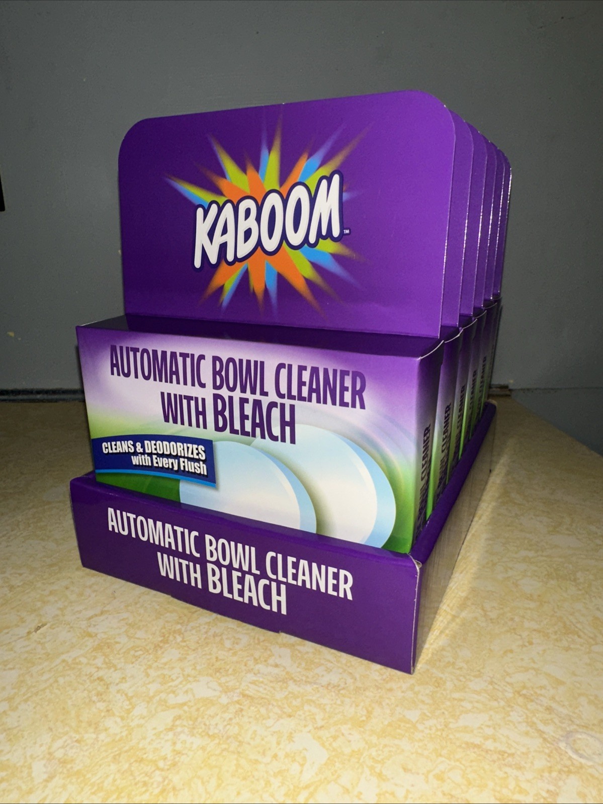 Kaboom Toilet Bowl Cleaner With Bleach 6 Boxes Of 2 Tablets Each