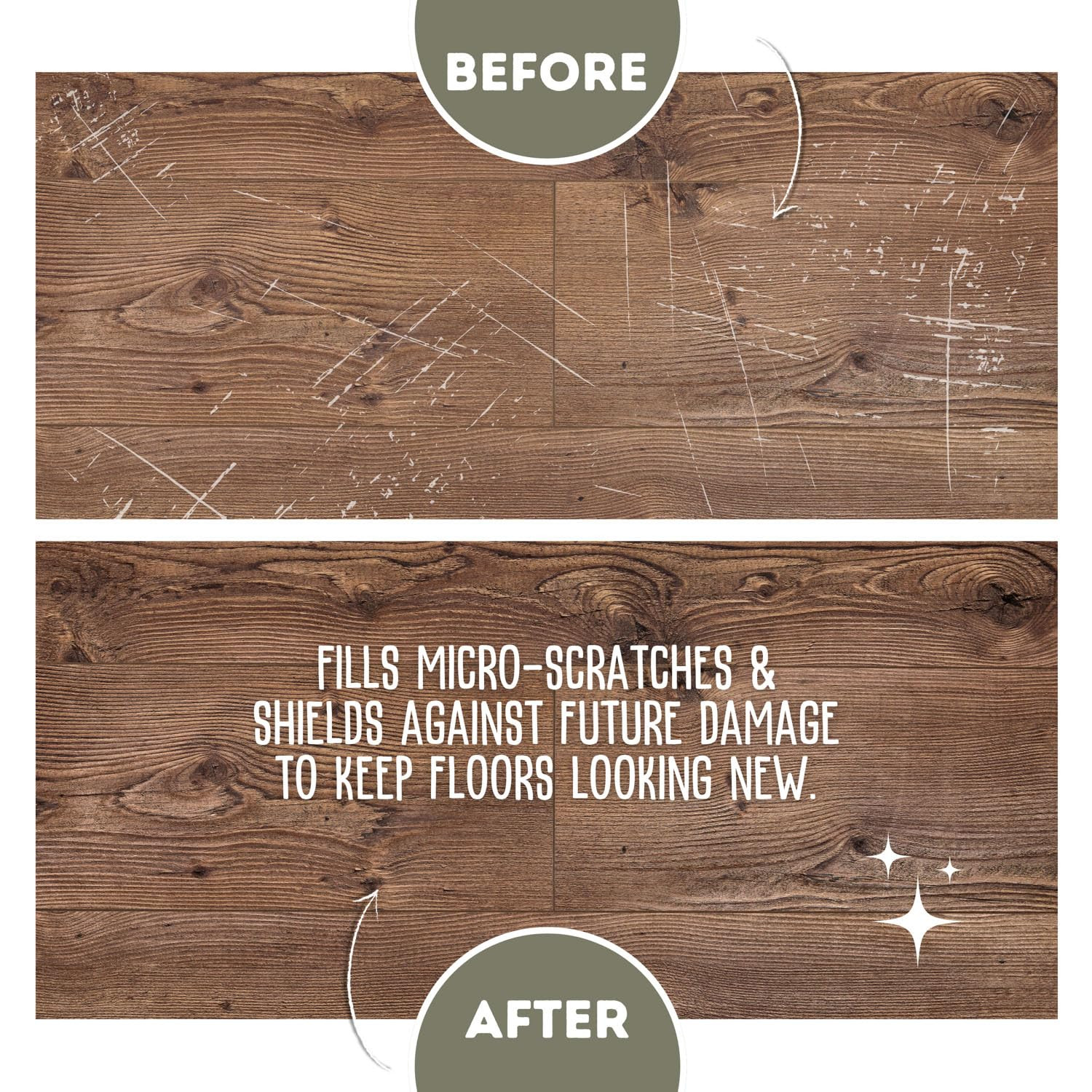 Hardwood Floor Luster 27 Oz, Natural Looking Shine | Plant Derived Carnauba Poli