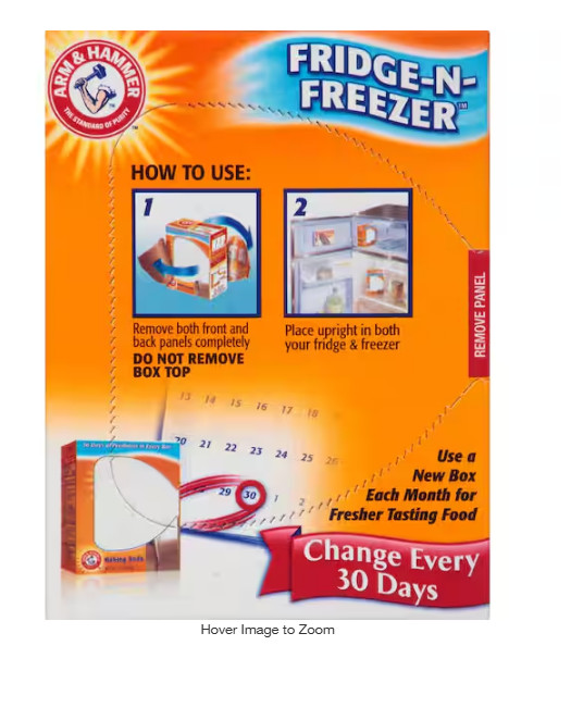 14 oz. Baking Soda Fridge-N-Freezer Odor Absorber (4-Pack)
