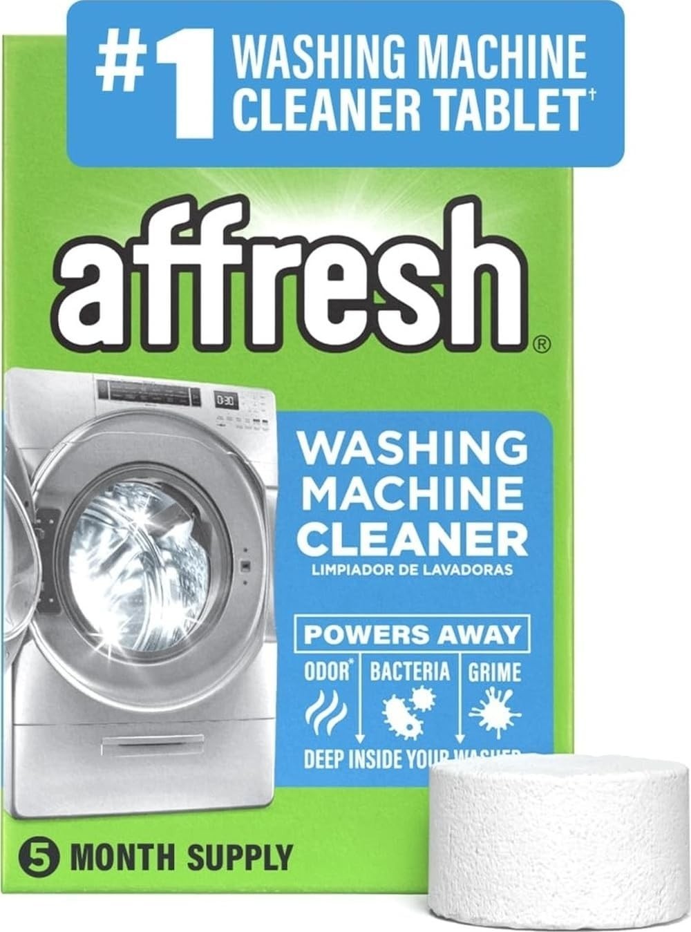 🧼 Affresh Washing Machine Cleaner 6 Tablets Odor & Grime Deep Clean