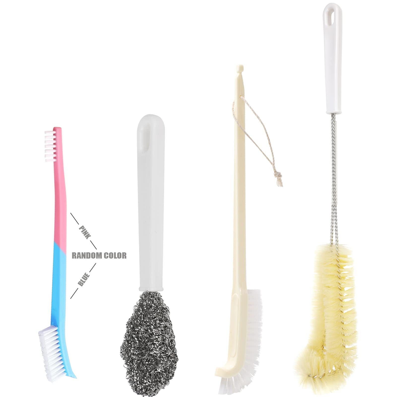 Portable Blender Cleaning Brush Set of 4 – With Hanging Hole – Long Handle – …