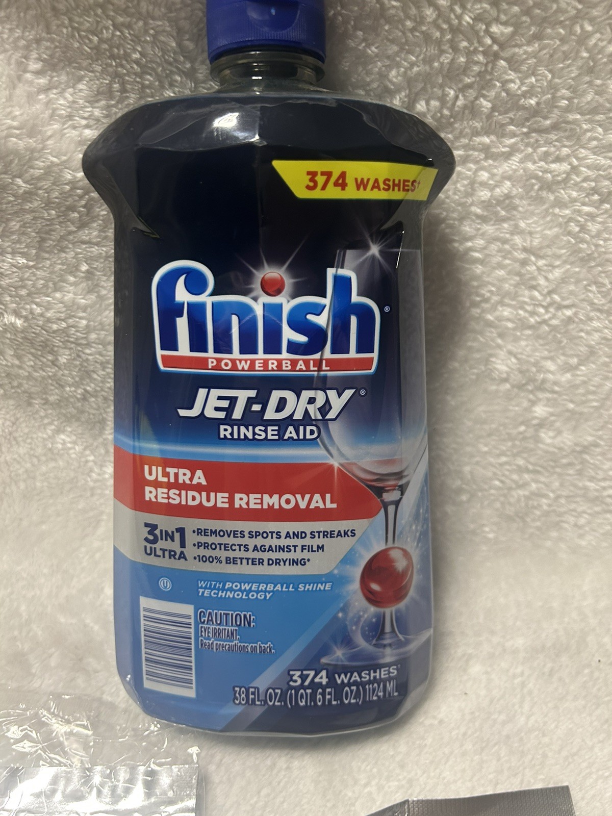 Finish Jet-Dry Rinse Aid 38 OZ dishwasher cleaner Cascade Platinum ActionPacs