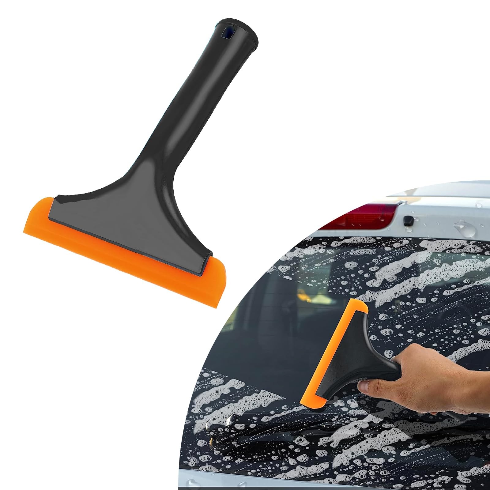 Small Silicone Window Squeegee, Car Windshield Water Blade Squeegee, Multifunct