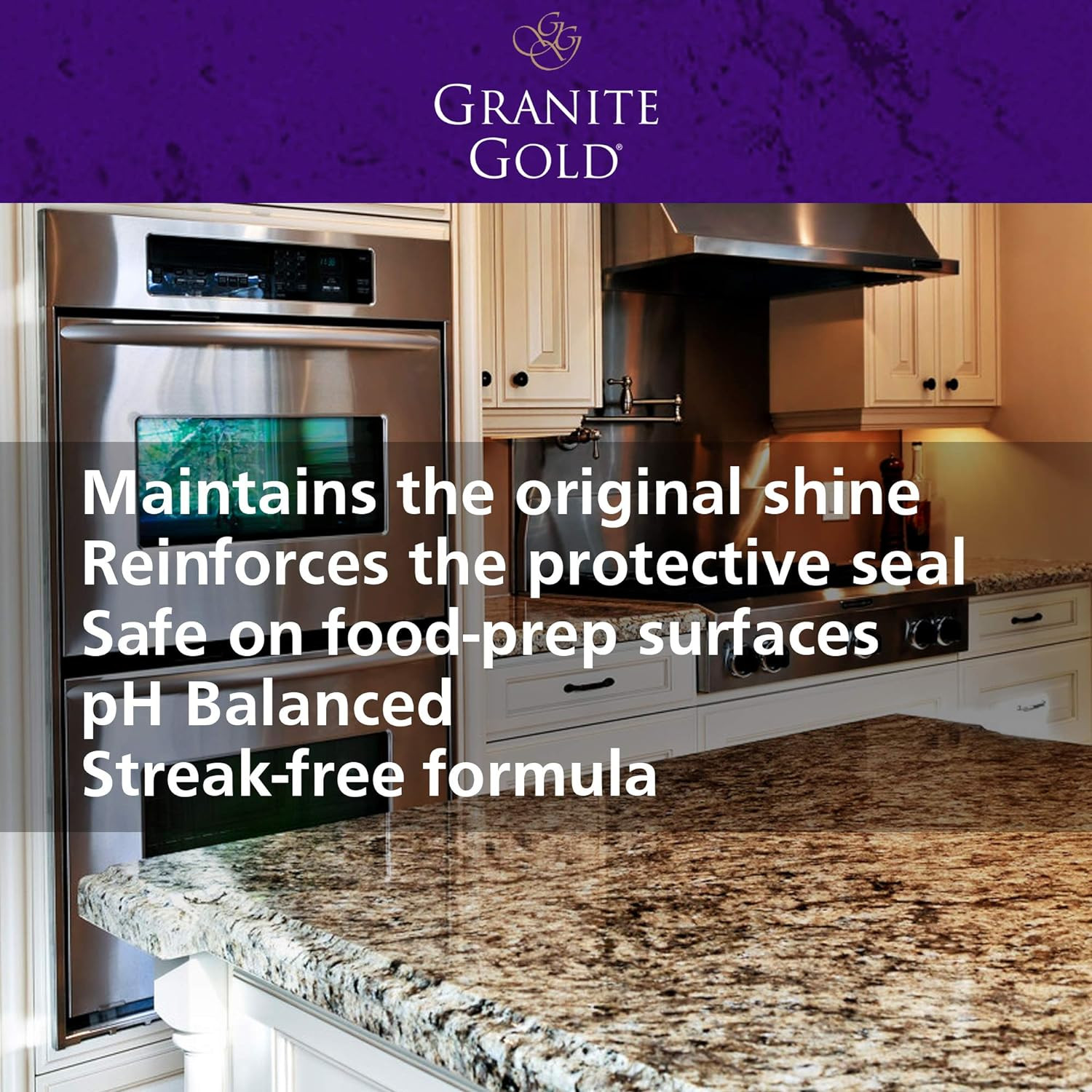 Polish Spray, Streak-Free Shine for Granite, Quartz, Marble, Travertine, Natural