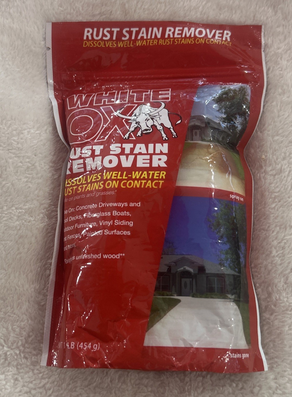 White-Ox ~ Rust Stain Remover ~ 16 oz ~ Sealed
