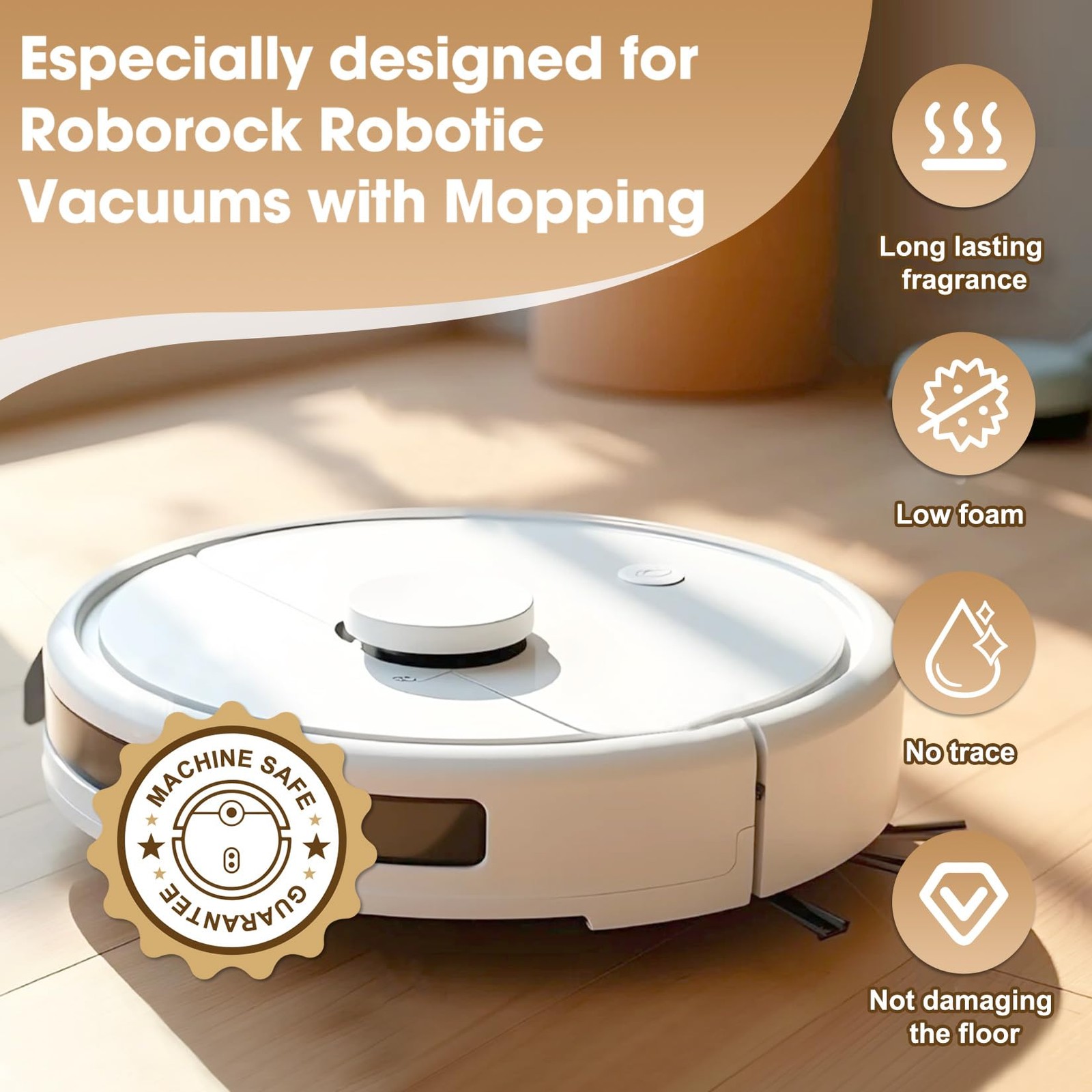 Floor Cleaning Solution 82 Fl Oz Compatible Roborock Mopping Robots S7 S8 Q7 Q8
