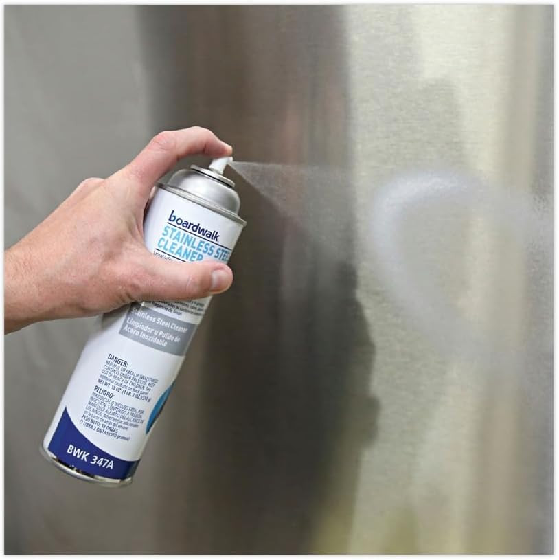 347ACT Stainless Steel Cleaner & Polish, Lemon, 18Oz Aerosol (Case of 12)