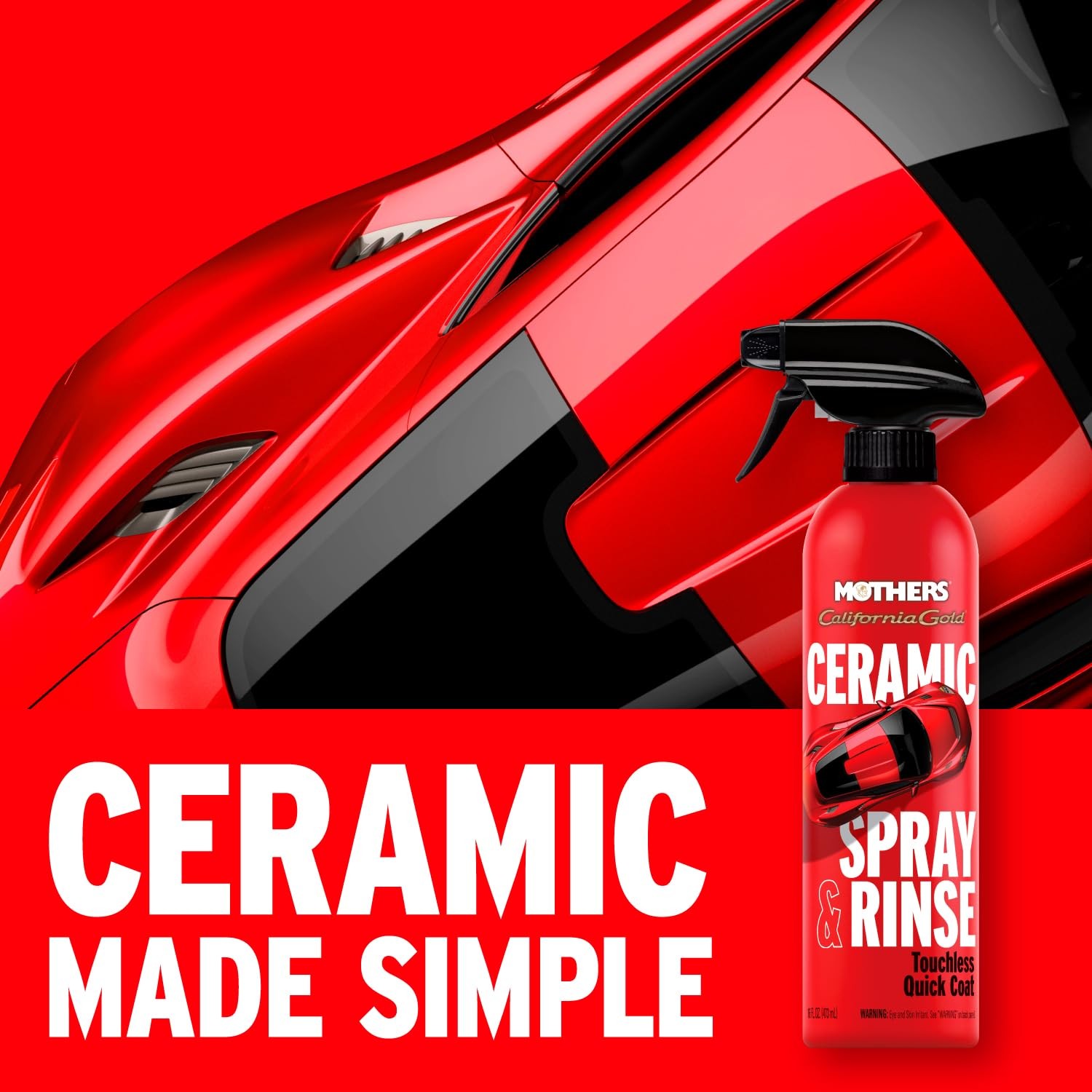 California Gold Ceramic Spray & Rinse Wax, 16 oz. (05646)