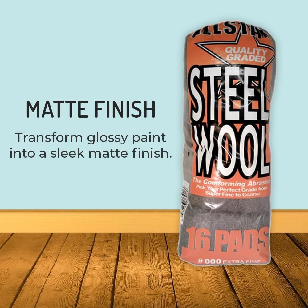 000 Extra Fine Steel Wool – Perfect for Surface Prep & Furniture Care