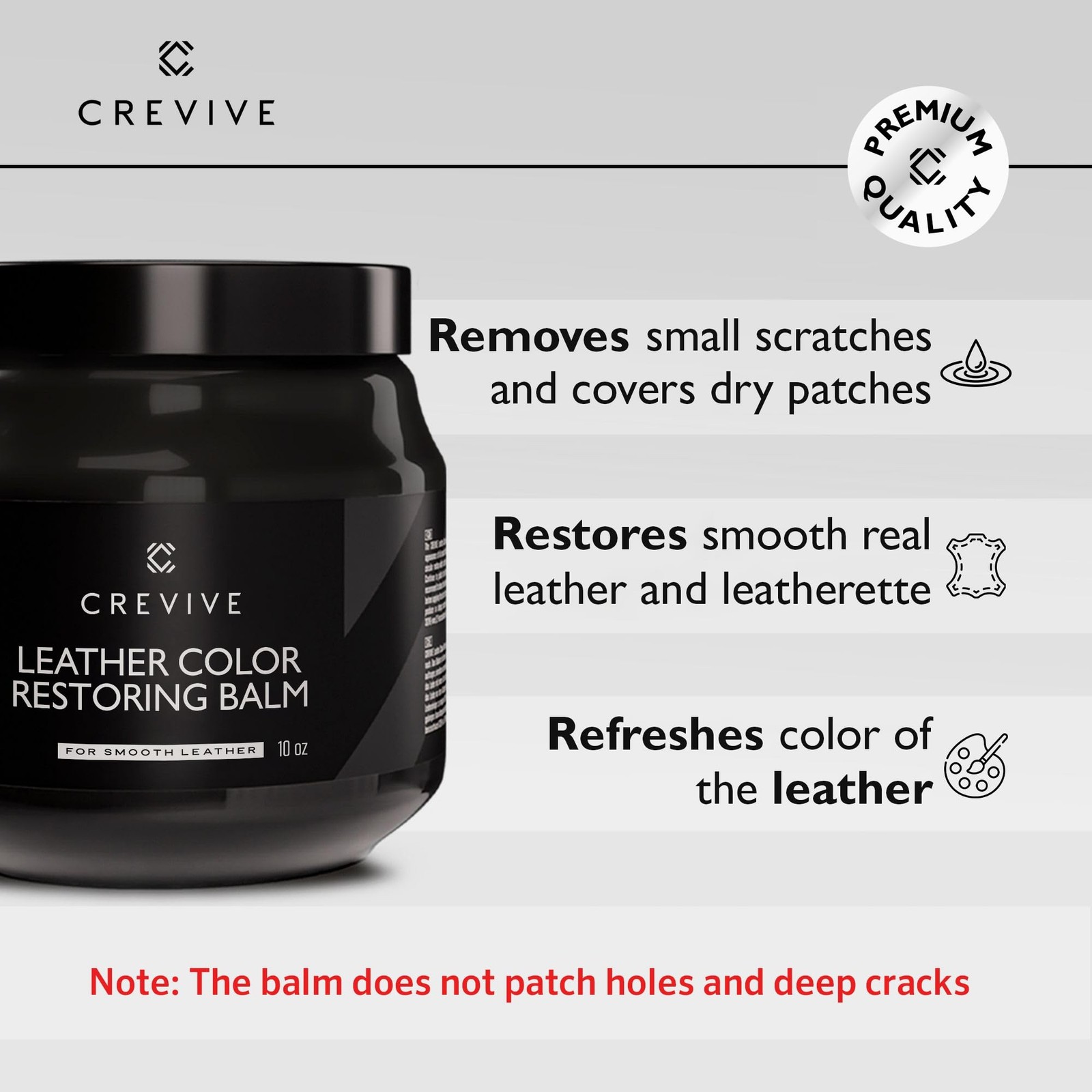 Leather Recoloring Balm Black 10 oz – Leather Color Restorer – Leather Restor…