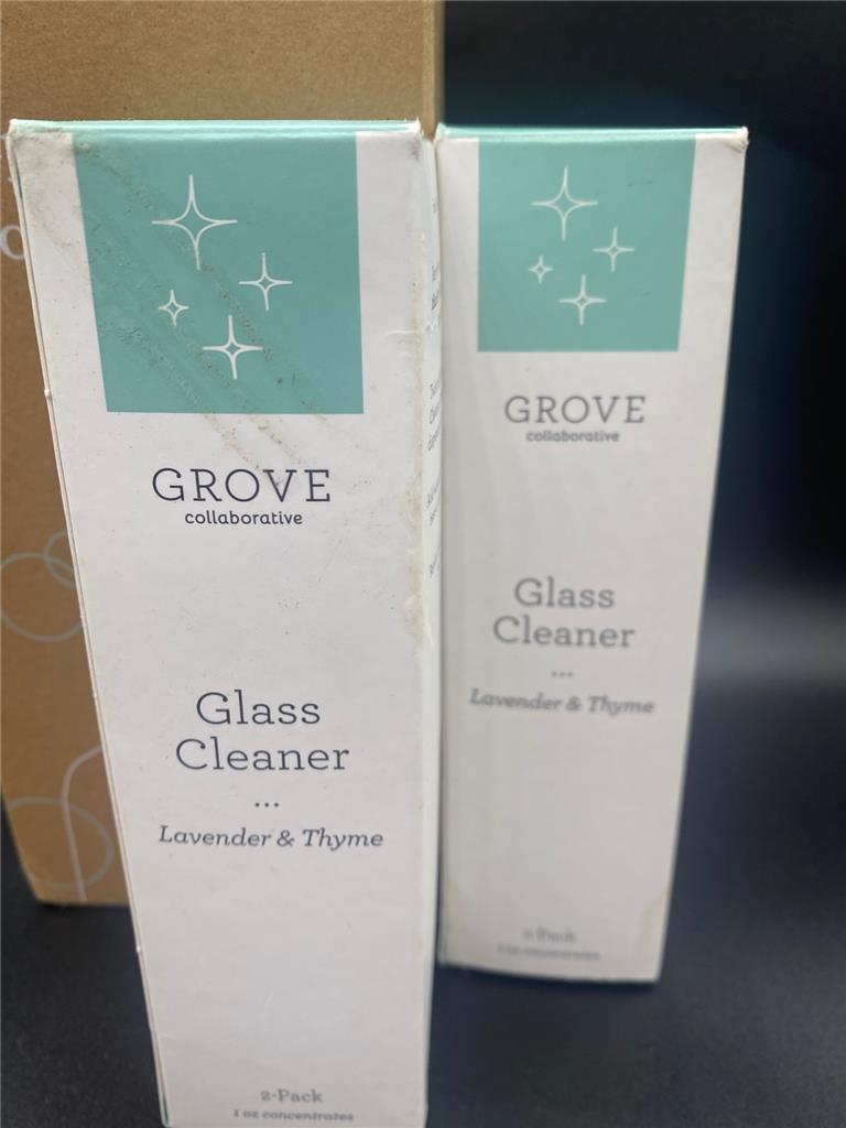 Grove Collaborative Cleaning Lot Glass Hand Soap Bottle Glass Cleaner Tub & Tile